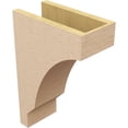thumbnail image 5 of 6"W x 12"D x 18"H Classic Moab Rough Cedar Woodgrain TimberThane Corbel, Primed Tan, 5 of 6