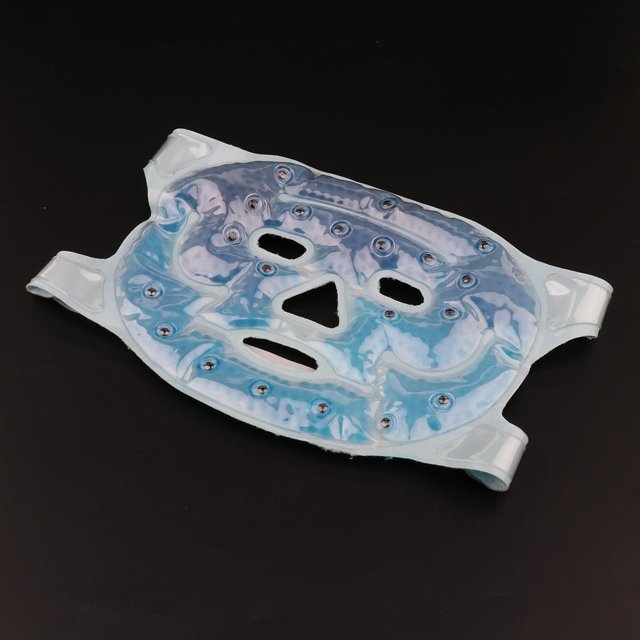 Mascaril Facial Reutilizable De Frío / Calor Con Suave Respaldo De Para El atención De Facial, Dormir, Hinchazón, Migrañas, Azul Colco Máscaras de gel para la cara