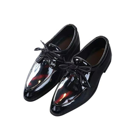 

Difumos Child Non Slip Pointed Toe Dress Shoes Comfortable Low Top Pumps Parties Casual Chunky Heels Cozy