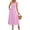 Pink, variant on ClodeEU Women's Square Neck Spaghetti Strap Midi Dress,Casual A Line Flowy Dress with Pockets Beige,Women's Plus L