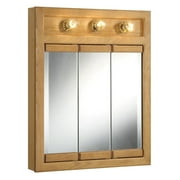 Design House Richland 24-inch Medicine Cabinet in Nutmeg Oak