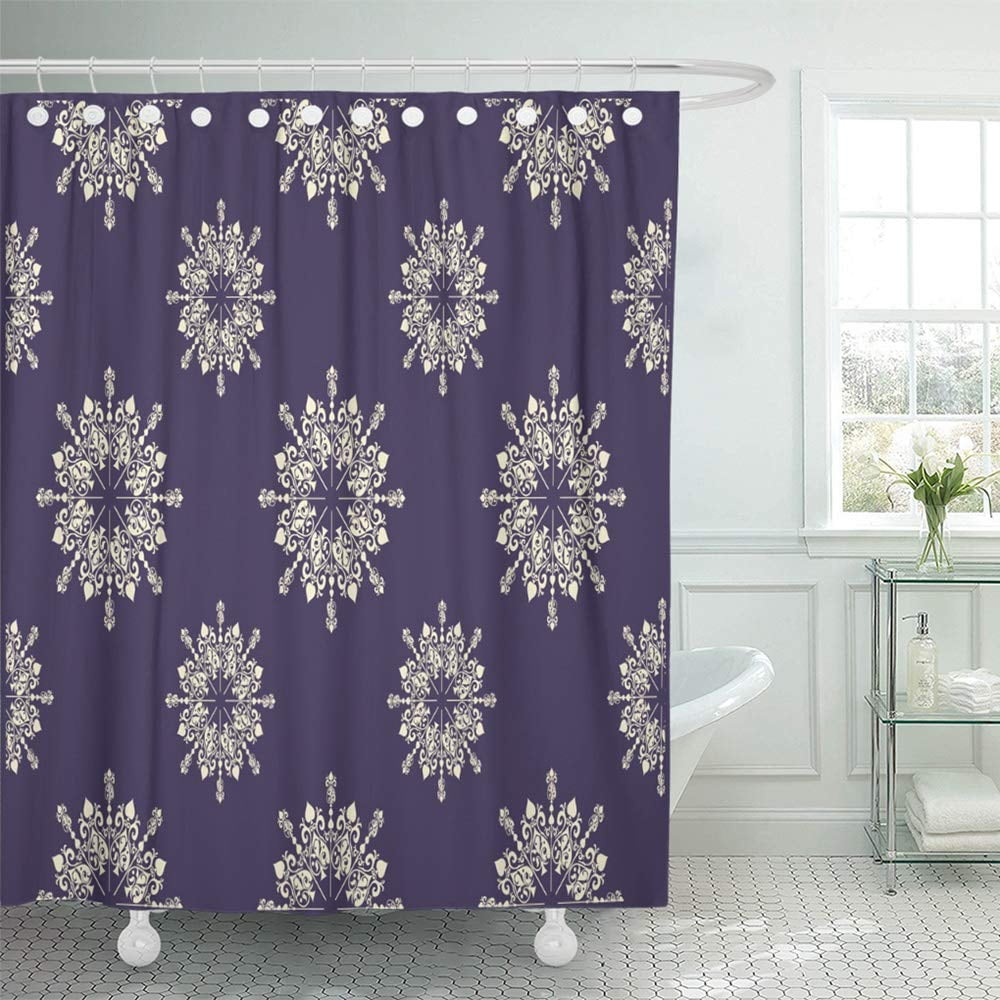 PKNMT Blue Announcement Two Tone Pretty Lace Toile Navy Teal Cream