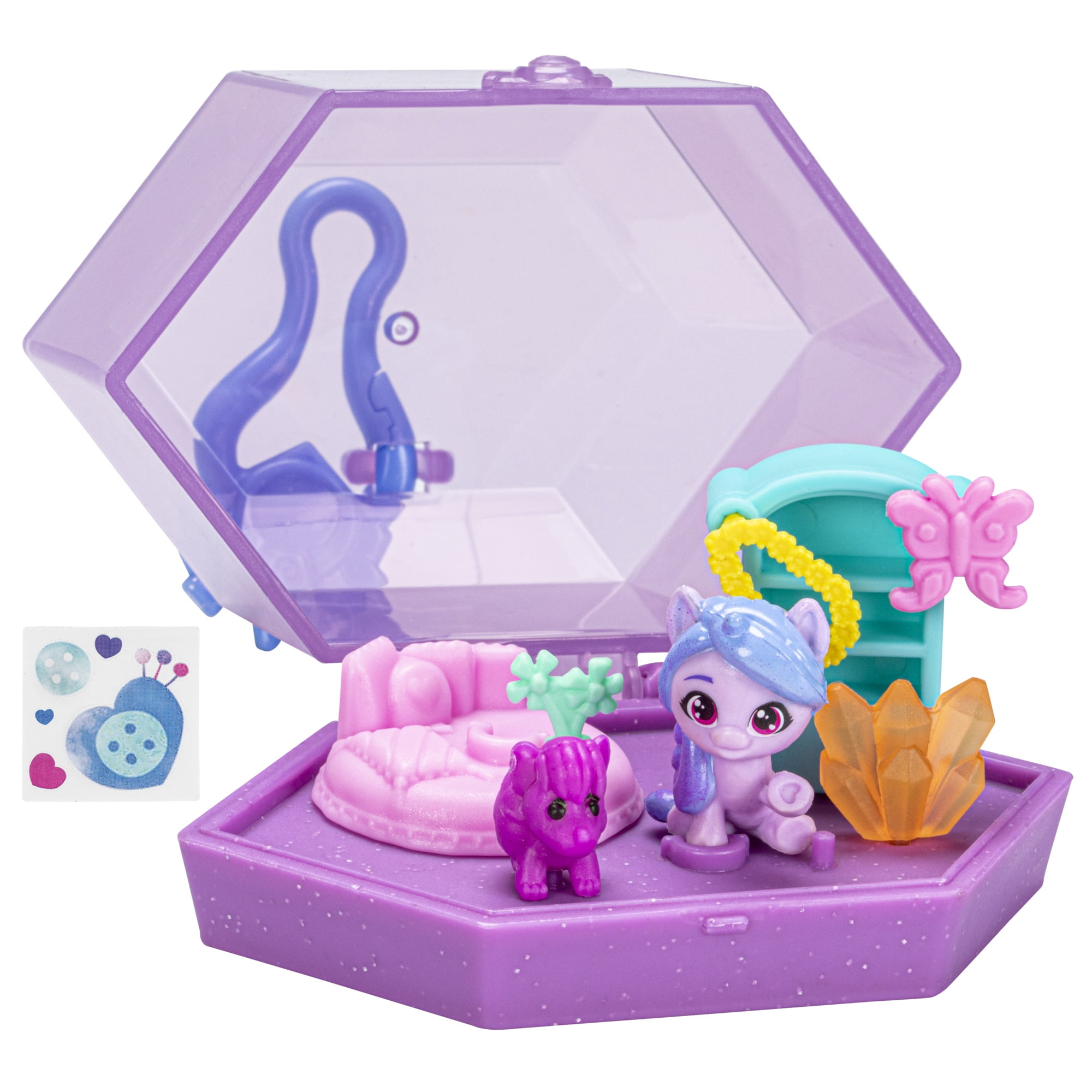 My Little Pony Mini World Magic Crystal Keychain Izzy Moonbow, Portable Playset