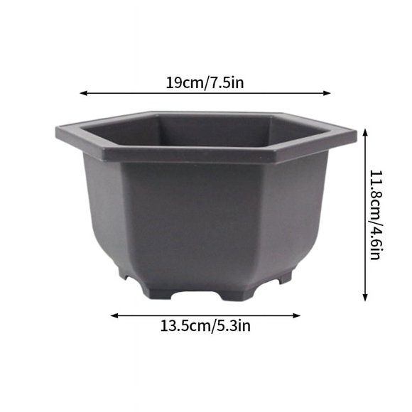 Typpkmm Rectangular Flowerpots Plastic Bonsai Plants Pot