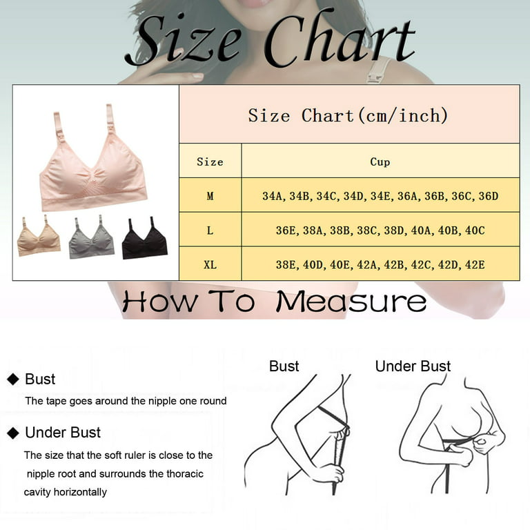 CAICJ98 Lingerie for Women Plus Size Women's Plus Size Full Coverage Non  Padded Wireless Minimizer Bra -Comfort and Double Support Khaki,XL