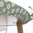 thumbnail image 5 of Ferns Sage Green Round Fitted Table Cloth Cover, Round Fitted Tablecloth with Elastic, Table Cloth RoundCover, Elastic Tablecloth for RoundTables, Fits 36" - 44" Tables, Small, 5 of 6