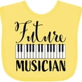 thumbnail image 3 of Inktastic Future Musician Piano Music Boys or Girls Baby Bib, 3 of 4