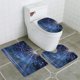 thumbnail image 1 of Juego de alfombras de baño ABPHQTO Vector luces de invierno y estrellas 3 piezas, 1 of 2