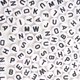 thumbnail image 2 of 100/200/300/500PC Mixed White Letter Acrylic Beads Round Flat Alphabet Beads For Jewelry Making Handmade Diy Bracelet Necklace, 2 of 5