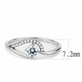 thumbnail image 2 of Luxe Jewelry Designs Women's Stainless Steel Engagement Ring with Round AAA Grade CZ - Size 8 (Pack, 2 of 4