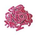 thumbnail image 1 of Parches de letras y números Perfecl Parches de apliques variados para ropa Camisas Bolsos Rosa, 1 of 8