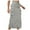 Gray, variant on Christmas! Ohufall Women's Skirts Spring and Summer Denim Work Dress Pocket Skirt Casual Mid-length Skirt Summer Skirts