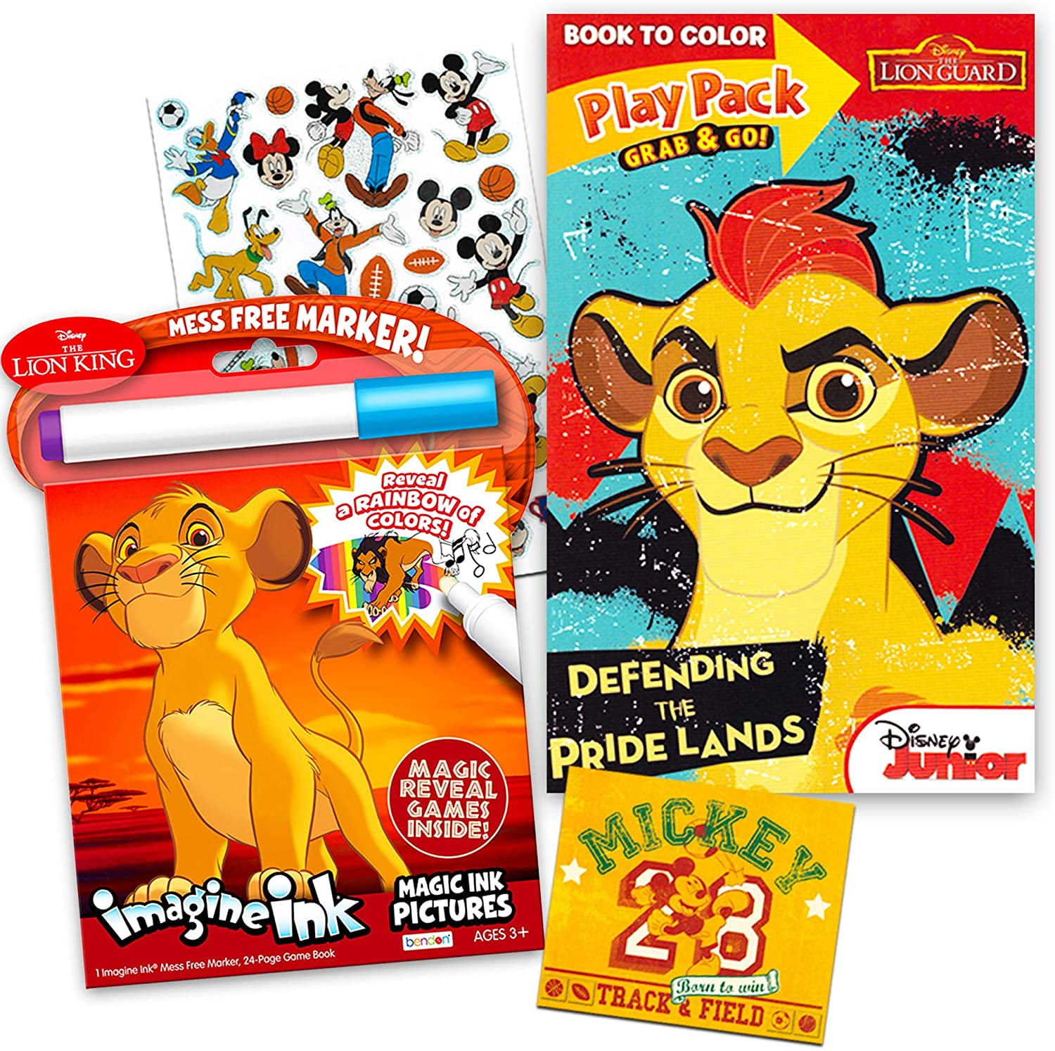 Download Disney Lion King And Lion Guard Coloring Book Set Mess Free Imagine Ink Book Play Pack And Bonus Stickers Lion King Party Supplies Walmart Com Walmart Com