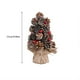 thumbnail image 3 of xihome Mini rbol de Navidad artificial con piñas y bayas rojas de 23 cm (9 pulgadas) para decoracin de escritorio, oficina o hogar durante las fiestas., 3 of 6