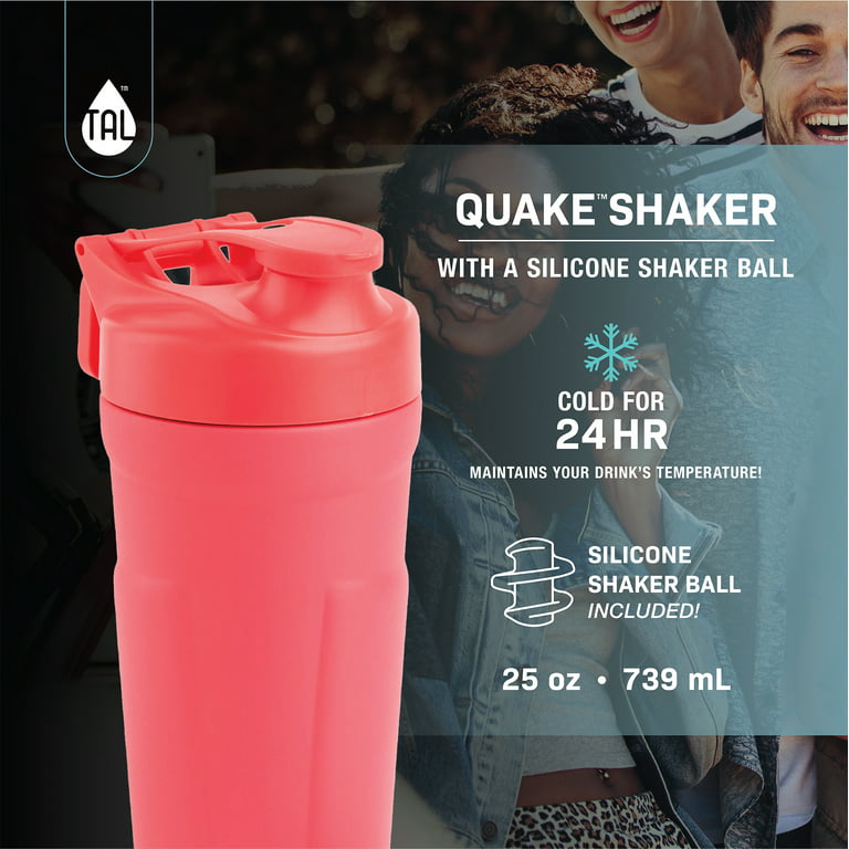 25oz Shaker Bottle Red (pack of 4)