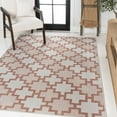 thumbnail image 4 of JONATHAN Y TUSCAN SUN 8 x 10 Area Rug, Cyrus Geometric Tile Pattern - Salmon/Cream, TSN200A-8, 4 of 7