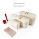 thumbnail image 4 of Bolsa de cosméticos para mujer, de poliuretano, portátil, cuadrada, impermeable, bonita bolsa de viaje para guardar artículos de aseo, 4 of 5