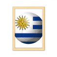 thumbnail image 1 of Copa Mundial de fútbol Unbranded bandera nacional de Uruguay Cuadro de madera decorativa A4, 1 of 3