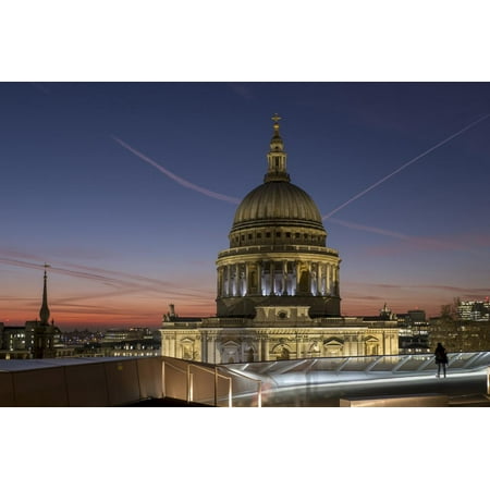 Dome of St. Pauls Cathedral from One New Change shopping mall, London, England, United Kingdom, Eur Print Wall Art By Charles