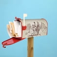 thumbnail image 4 of Lsque Cowboys Riding Horses Mailbox Cover Standard Size ,Magnetic Mailbox Covers Post Wraps Letter Box Cover -25.5x21 in, 4 of 9