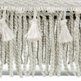 thumbnail image 4 of Fiona Traditional Decorative Footstool Silver Paisley, 4 of 9