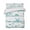 Mint, Aqua, Teal, Seafoam, variant on Quilts Full Size Bedding Set, Blue Coastal Starfish Lightweight Quilted Comforter, Summer Conch Sea Fish Stripes Soft Reversible Bedspread Coverlet with Pillow Covers for All Season, 78" x 90"