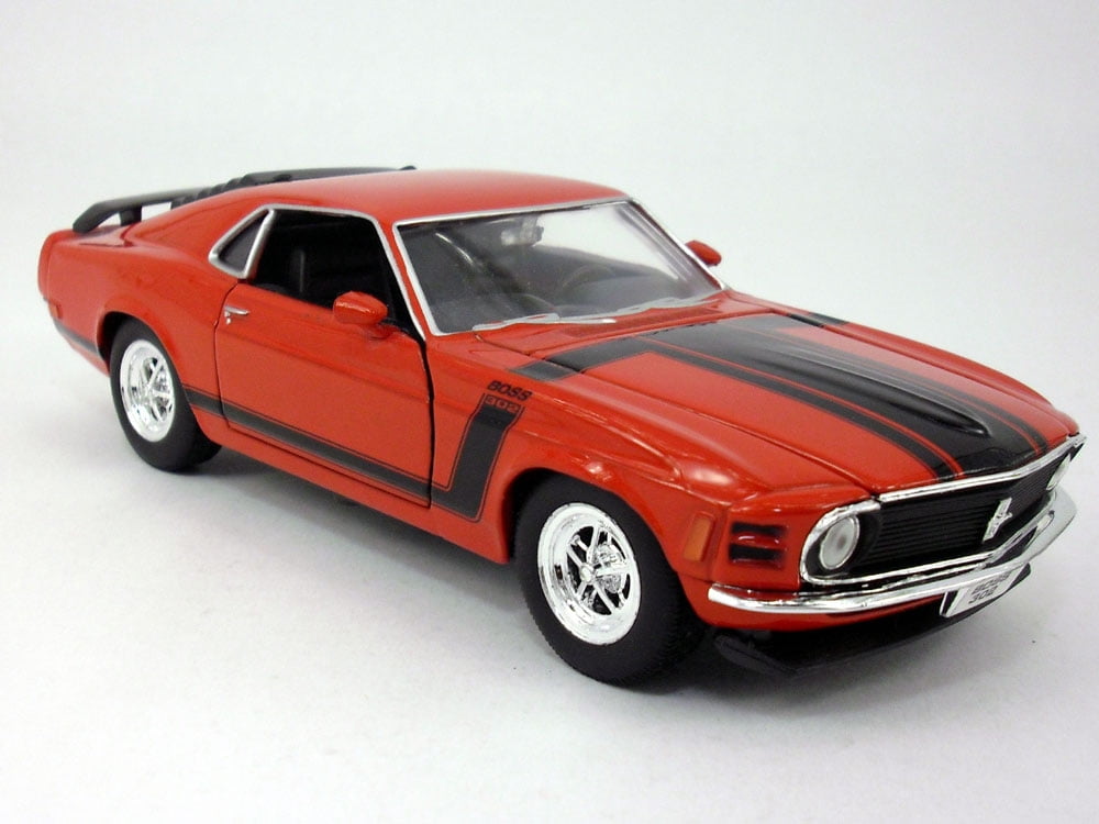 1970 Ford Mustang Boss 302, Blue w/ Black - Welly 22088WBU - 1/24