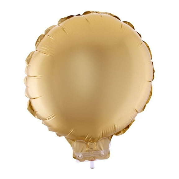 Balloon-Foil-Circle on Stick-11"x11"-Matte Gld