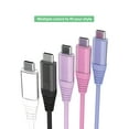 thumbnail image 5 of onn USB-C to USB-C 6-foot Charging Cable - Purple, 5 of 6