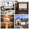 thumbnail image 4 of Portable HD Projector Screen, Foldable Projection Curtain with Polyester Material, High Contrast, Professional Punching, Indoor and Outdoor Use, Multiple Sizes, 4 of 7