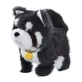 thumbnail image 4 of Juguete de peluche de perro eléctrico que camina, que habla, canta y brilla. Gris, 4 of 9