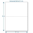 thumbnail image 4 of Papier Perforé, Perforation à 5 1/2 Pouces, Horizontal sur Blanc Papier à Copies Format Lettre 20# (Rame de 500), 4 of 4