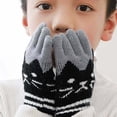 thumbnail image 4 of Qarigey 2 pares de guantes para niños con dedos completos de dibujos animados para deportes al aire libre, patinaje, ciclismo, montar en Type3 NO3, 4 of 6