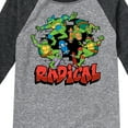 thumbnail image 3 of Teenage Mutant Ninja Turtles - Radical Group - Toddler & Youth Raglan Graphic T-Shirt, 3 of 5