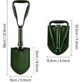 thumbnail image 3 of Pelle Pliante, Pelle Multifonction en Acier au Carbone Haute Résistance Extra Stable Combinaison Pelle de Camping Pliante, 3 of 5