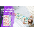 thumbnail image 2 of JEFFRICO Womens Nightgowns Sleepwear Soft Pajama Dress Nightshirts Plus Size, 2 of 9