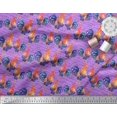 thumbnail image 3 of Soimoi Moss Georgette Fabric Text & Hen Bird Print Sewing Fabric Yard 42 Inch Wide, 3 of 3