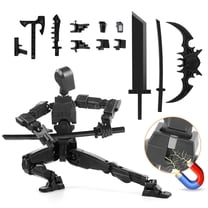 PADUKU Model13 Action Figure,Magnetic Travel Toys for Kids, Lucky Robot 13 Movable Figures ,Multiple Gestures And Play Styles,Tabletop Decorations And Gifts For Gaming Enthusiasts