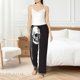 thumbnail image 4 of Balery Gothic Skull Drape Pantalones de pijama para mujer, pijamas ultraligeros, pantalones de estar por casa-Small, 4 of 6