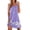 Purple Flowers, variant on Nightgowns for Women Sleeveless Sleep Shirt Tank Night Gown V Neck Chemise Pleated Night Shirt Soft Sleep Dress Floral Purple Navy M