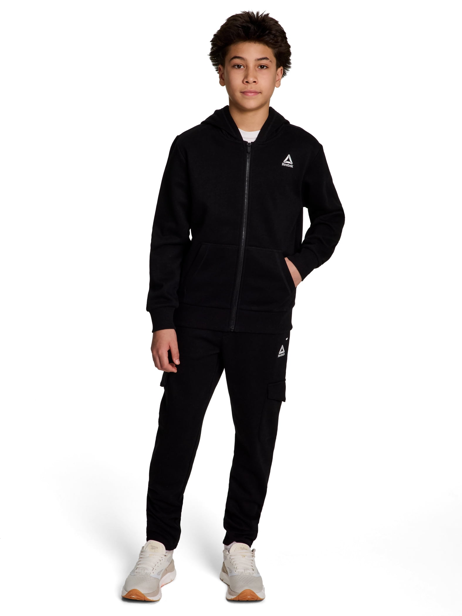 Reebok Boy's Game Day Performance Full-Zip Fleece Hoodie, Sizes 4-18