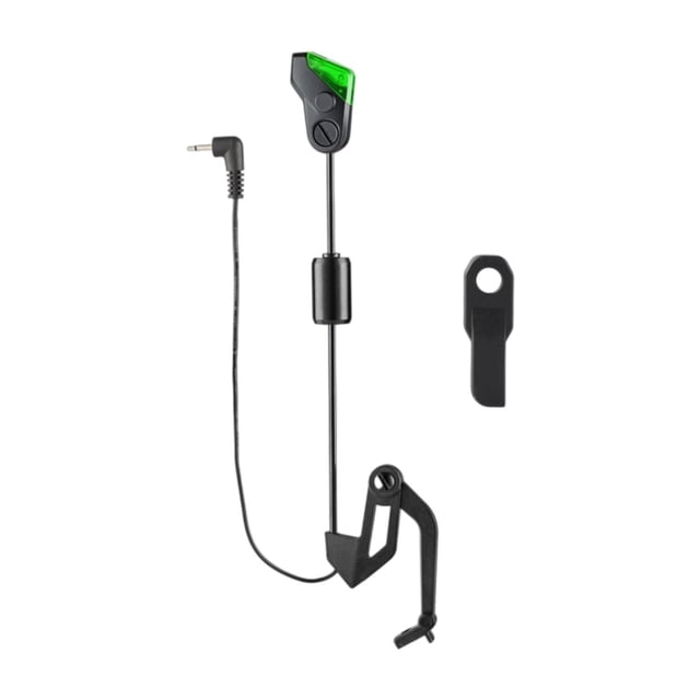 Alarma de pesca, accesorios de pesca con iluminación LED, prácticos, portátiles y resistentes. Pantalla de lámpara verde