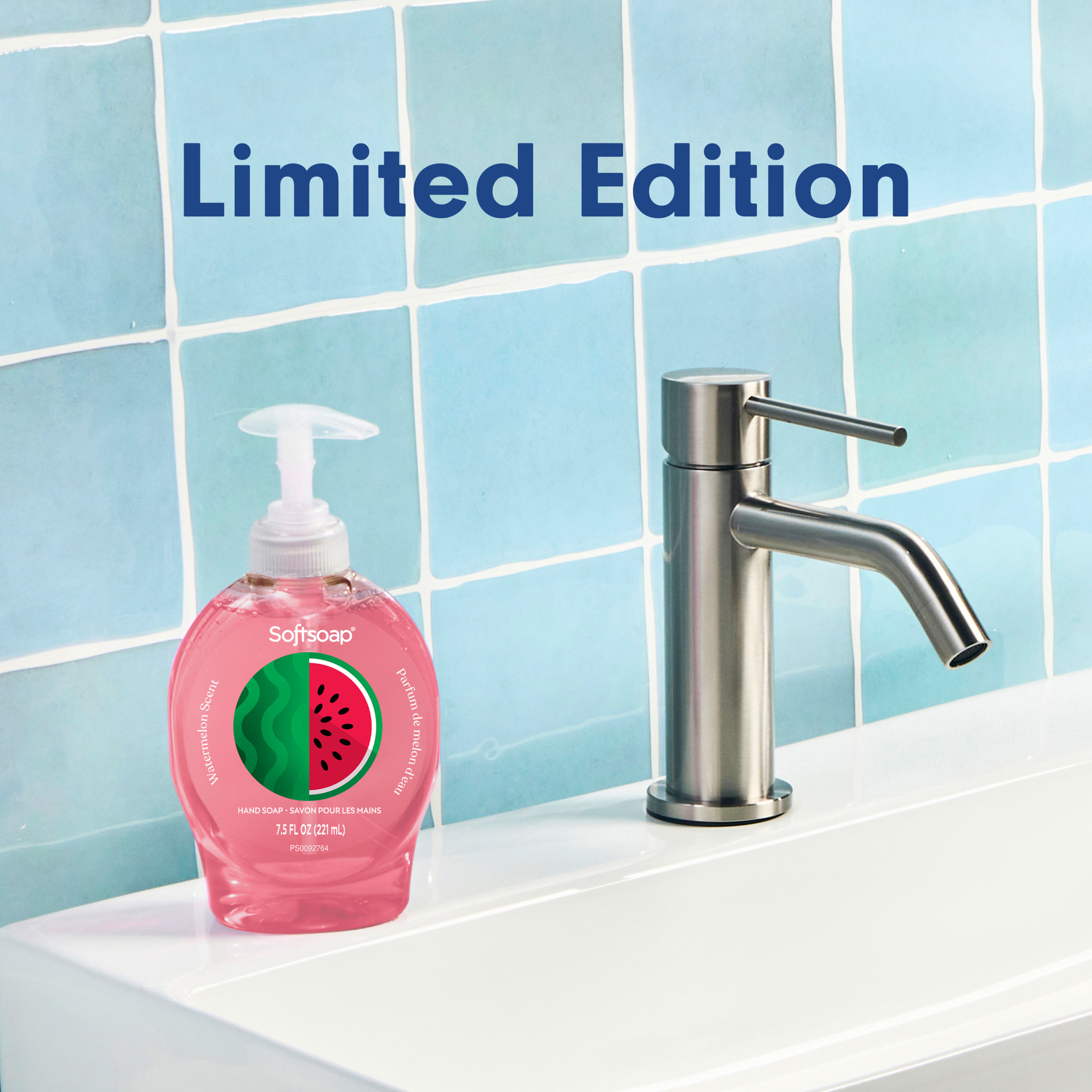 (6 pack) Softsoap Limited Edition Liquid Hand Soap, Watermelon Scent, 7.5 fl oz Pump Bottle