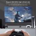 thumbnail image 4 of Adaptador conmutador direccional HDMI 2.1 Ultra HD 8K de alta velocidad 48 Gbps, 2 entradas y 1 salida, convertidor 8K a 60 Hz y 4K a 120 Hz, compatible con Xbox, PS5, proyectores y monitores, 4 of 8