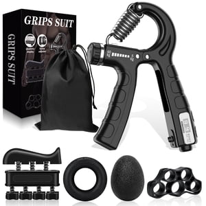Cyrico 5-in-1 Hand Grip Strengthener Kit, 11-132 Lbs