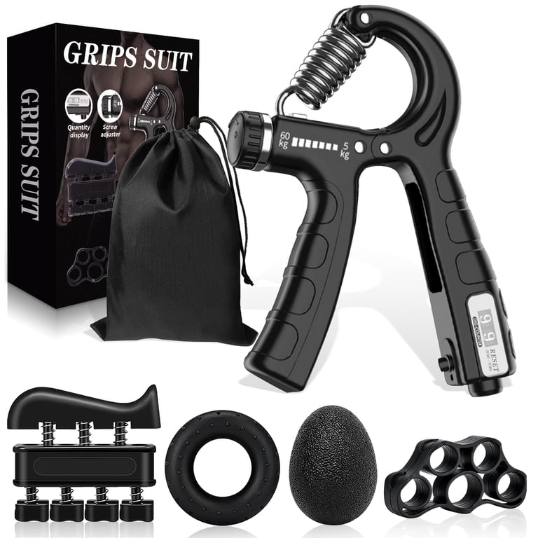 Cyrico 5-in-1 Hand Grip Strengthener Kit, 11-132 Lbs photo 1