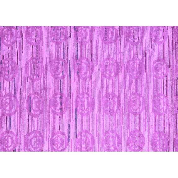 Ahgly Company Indoor Rectangle Abstract Purple Modern Area Rugs, 2' x 5'