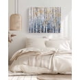 thumbnail image 3 of Yellow Blue Forest Wall Art for Living Room, Canvas Picture Wall Decor for Bathroom Bedroom, Modern Oil Painting Art Painting Artwork for Office Kitchen Hallway Dining Room Home Decorations 20"x24", 3 of 8