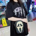thumbnail image 4 of Bolso de mano de cuero unisex con correa ajustable PU con cremallera Sling Bag Halloween Candy Bag, 4 of 6