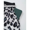 thumbnail image 6 of Miaeowve Men's Leopard Print Shorts with Pockets Quick Dry Stretchy Beach Shorts Swim Trunks Lining White M, 6 of 7